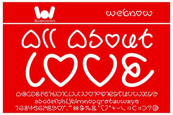 All About Love Font for Campaign Creatives