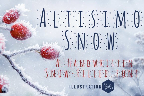 Altisimo Snow: A Handwritten Font for Modern Campaigns