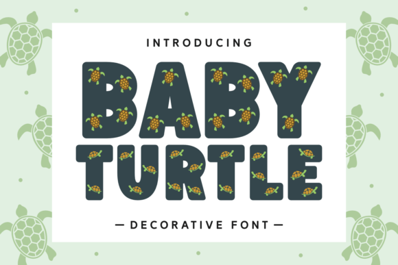 Baby Turtle Font for Web Design Projects