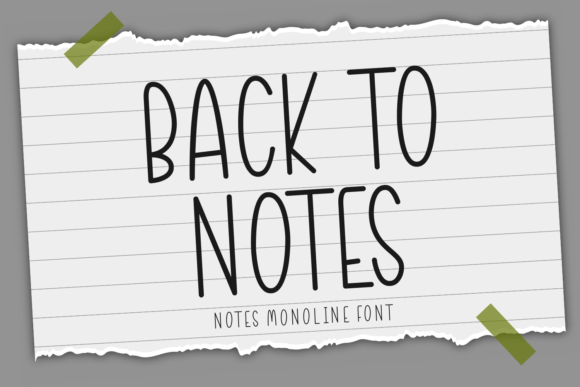 Back to Notes Font for Clean Digital Design