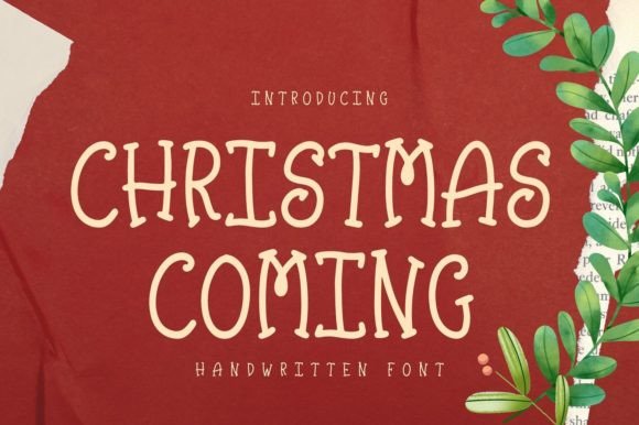 Christmas Coming Font for Business Branding