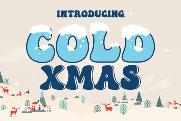 Cold Xmas Font for Winter Campaigns