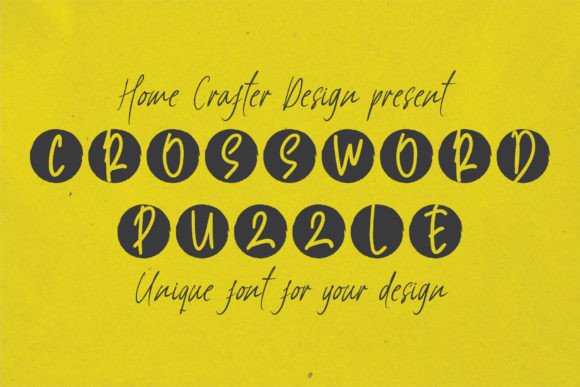 Crossword Puzzle Font Review for Design Projects