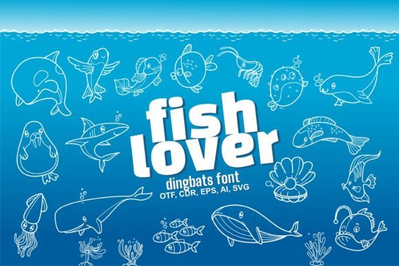 Fish Lover Font for Editorial Design and Creative Projects