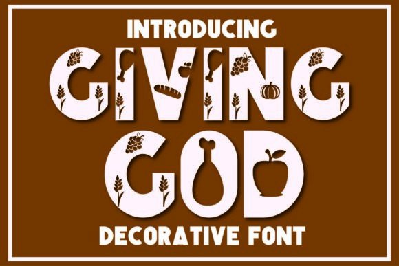 Giving God Font for Festive Digital Design