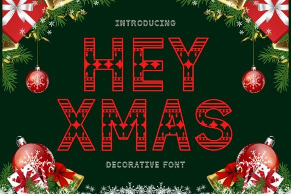 Hey Xmas: A Playful Font for Festive Crafting