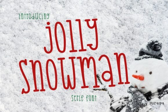 Jolly Snowman Font for Branding and Design