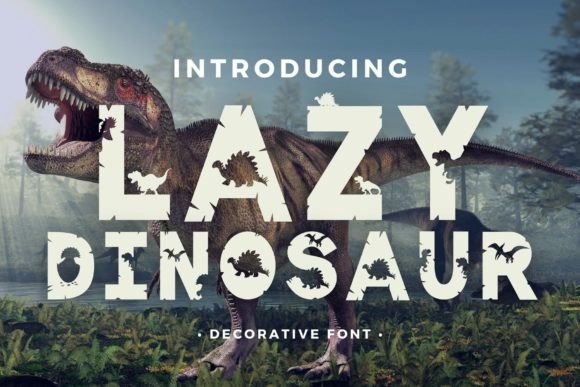 Lazy Dinosaur: A Playful Font for Creative Branding