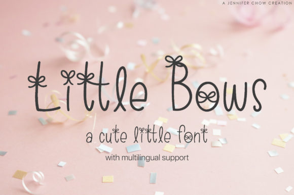Little Bows: A Romantic Sans Serif Font for Web Design