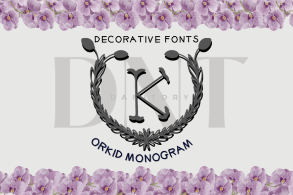 Orkid Monogram: A Decorative Font for Branding That Blooms