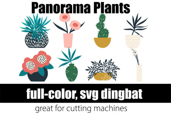 Panorama Plants: A Fresh Typeface for Creative Projects