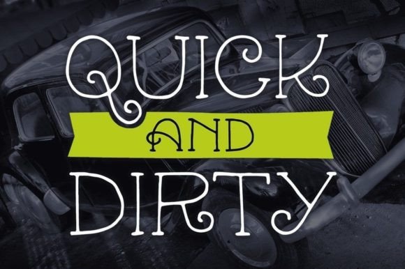 Quick and Dirty: A Charming Serif Font for Crafters and Sellers
