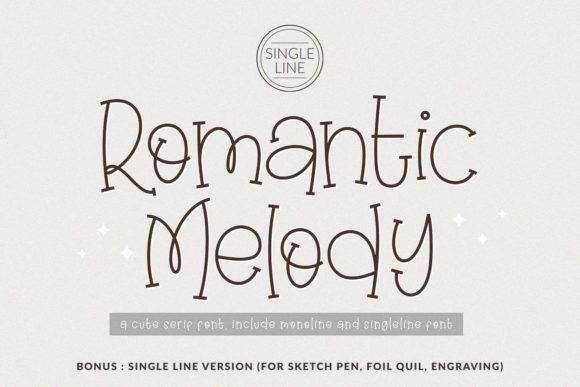 Romantic Melody: A Serif Font That Elevates Branding