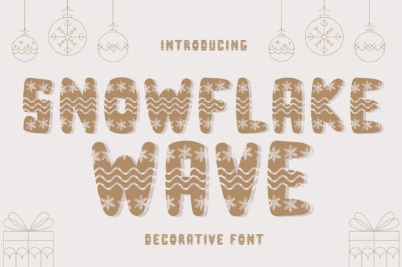 Snowflake Wave: A Playful Font for Holiday Campaigns
