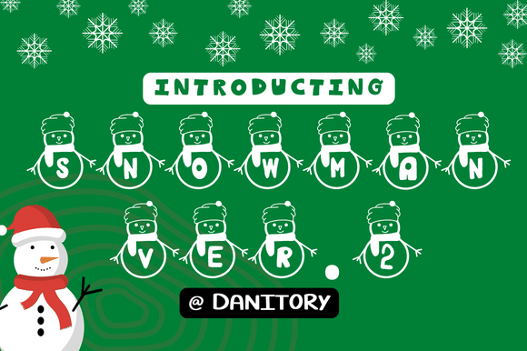 Snowman Version Two: A Festive Font for Holiday Web Design