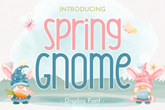 Spring Gnome Font for Handmade Creations