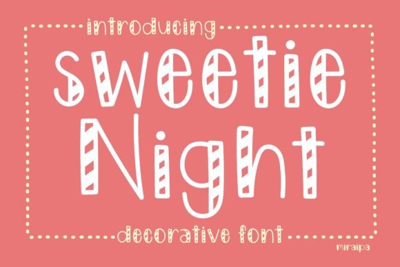 Sweetie Night: A Decorative Font for Creative Branding