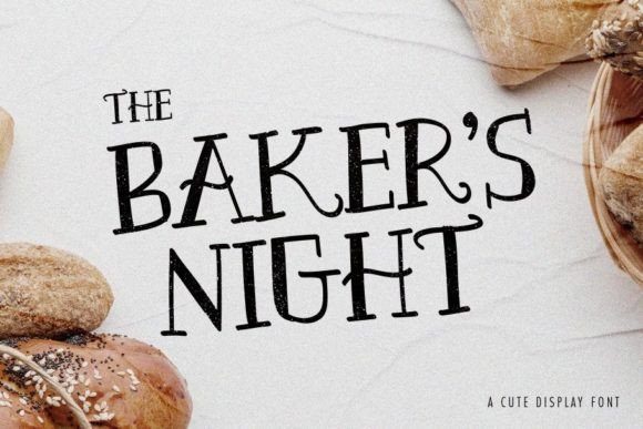 The Baker’s Night Serif Font for Handmade Creations