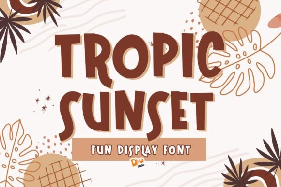 Tropic Sunset Font for Vibrant Editorial Design