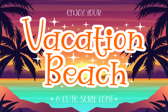 Vacation Beach Font for Web Design