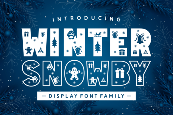 Winter Snowby: A Festive Font for Branding Projects