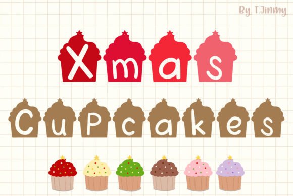Xmas Cupcakes Font Review for Editorial Design
