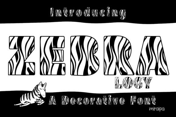 Zebralogy: A Decorative Font for Bold Visual Statements